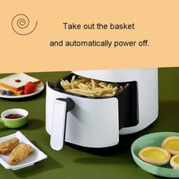 Luchtfriteuse - Olievrije oven - Gezond Koken - Dubbele knop bediening - 3L capaciteit - Wit — thumbnail 3