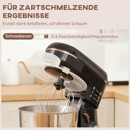 HOMCOM-Küchenmaschine-Edelstahl-41L x 26B x 32H cm-Schwarz — thumbnail 5