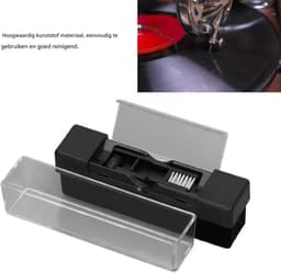 Premium Platenborstel 2 in 1 - Premium Platenborstel + 2 Borstels - Antistatisch - Platenreiniger - Vinyl Platen Reinigingsset - Zachte Borstel Platenborstel - Antistatische Koolstof Platenborstel - Geschikt voor Vinyl Platen, DVD, VCD — thumbnail 5