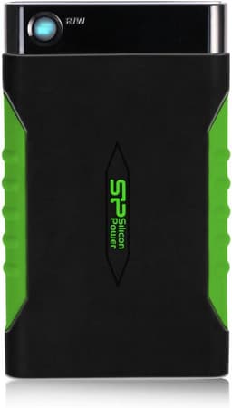 Externe Harde Schijf 1TB USB 3.0 - 2.5 inch USB-A Portable Opslag Zwart/Groen — thumbnail 1