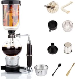 Vacuüm Koffiezetapparaat Sifon Methode voor 1-3 Koppen — thumbnail 1