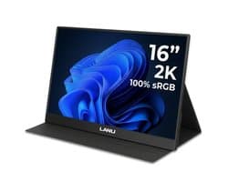 Portable Monitor Flex 15.6" QHD - 100% sRGB Draagbare monitor met USB-C & HDMI - Extra scherm laptop - Plug & Play - Incl. Beschermhoes