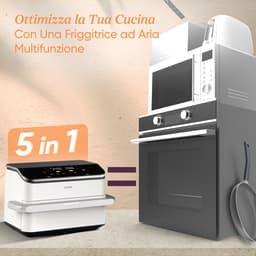 Grote Heteluchtfriteuse 10 Liter met Dubbele Mand, 7-in-1, 2800W, Voor Gezond Frituren — thumbnail 4