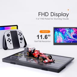 Draagbare Externe Monitor 11,6 Inch HDMI USB-C IPS Scherm met Ingebouwde Speakers — thumbnail 2