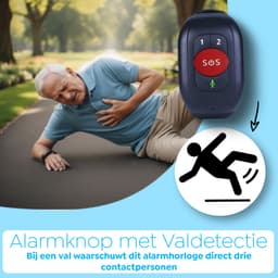 Wiesba WB62S SOS-Knop - GPS Horloge Senior - Smartwatch voor Ouderen - Persoonlijke alarmen - alarm horloge ouderen - GPS Horloge Alzheimer - Valdetectie - Persoonlijk alarm — thumbnail 2