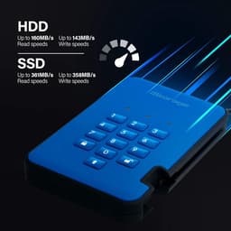 1TB Veilige Externe Harde Schijf met PIN-Beveiliging en Hardwareversleuteling — thumbnail 5