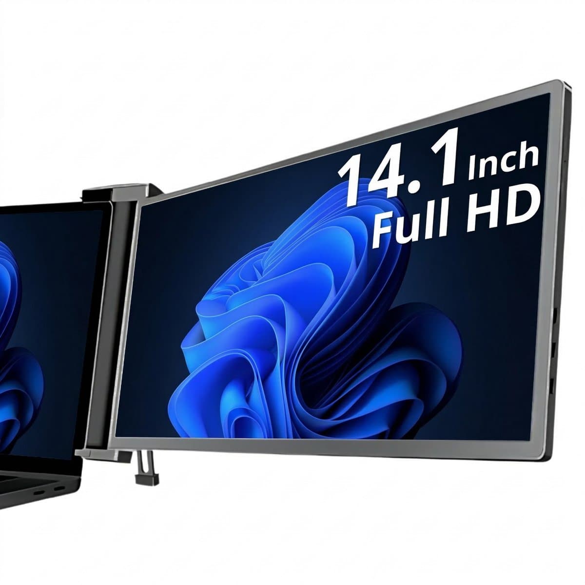 Portable Monitor Link 14.1" - Full HD Draagbare monitor met USB-C & HDMI - Extra scherm laptop - Plug & Play - Incl. Draagtas — afbeelding 1