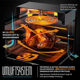 Luchtfriteuse 4-in-1 met 12 programma's: Oven, Grill en Drogen — thumbnail 4