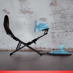 REBBLERS® SIMR 100G Foldable Sim Racing Cockpit - Opvouwbare Racestoel - Compact - Zwart — thumbnail 4