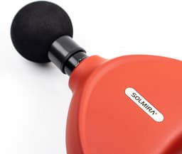 Massagepistool - Spiermassageapparaat - Spierherstel Ontspanning - 4 Snelheden Koppen - USB C Lading - Rood — thumbnail 4