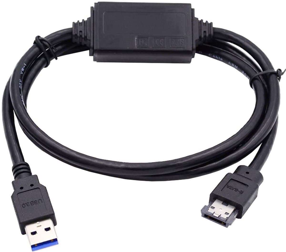 USB 3.0 naar eSATAp Adapter Kabel voor Harde Schijf SSD en ODD — afbeelding 1