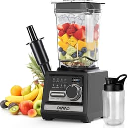 Krachtige Blender - Smoothie Maker - Gezonde Dranken Maken - 9 Snelheidsstanden - 2 Liter Kan - Zwart — thumbnail 1