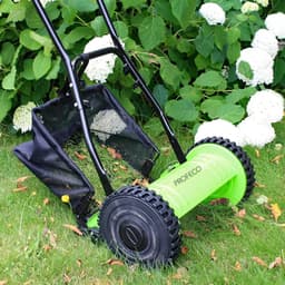Handgrasmaaier 30 cm - Cilindermaaier Tuin - Gazon Onderhoud - 4 Hardmetalen Bladen - 18L Opvangbak — thumbnail 3