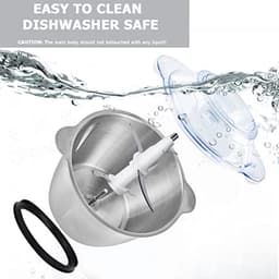 Mini Food Chopper 400W - Elektrische Groentehakker en Babyvoeding Chopper met Roestvrijstalen Kom — thumbnail 1