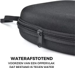 WiseQ Harde Koptelefoon Hoes – Headphone Case – Koptelefoon Case Over Ear & On Ear – Waterdichte Hoofdtelefoon Case – Headset Case – Zwart — thumbnail 4