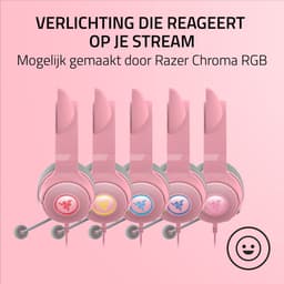 Razer Kraken Kitty V2 - Gaming Headset - 7.1 Surround - RGB - Roze — thumbnail 3