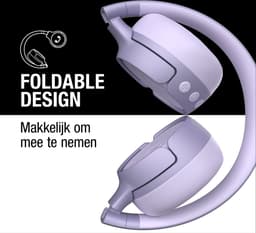 Fresh ‘n Rebel Code Fuse – Draadloze on-ear koptelefoon - Bluetooth - 30 uur Speeltijd - Lila - Dreamy Lilac — thumbnail 5