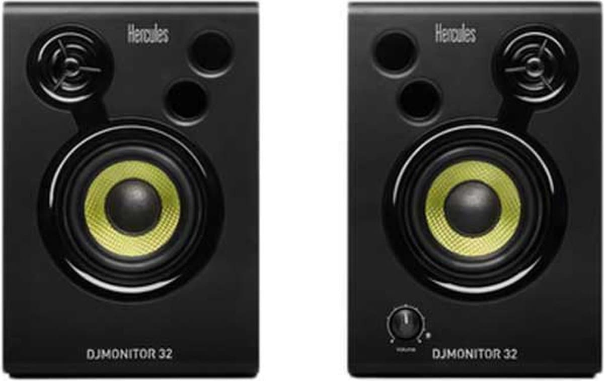 Hercules DJMonitor 32 - Actieve 3" Studiomonitorset - 2x 15W RMS Speakers - Instap DJ & Studio — afbeelding 1