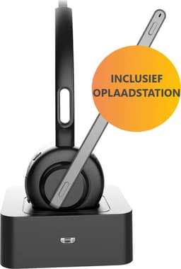Professionele Draadloze Headset - Headset met Microfoon - Headset Draadloos - Noise Cancelling Hoofdtelefoon - Bluetooth Koptelefoon - Wireless Headset - Geschikt voor PC, Laptop, Telefoon — thumbnail 2