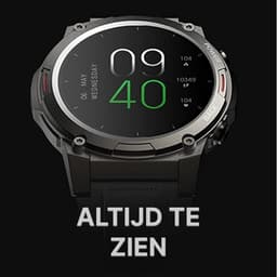 HiFuture FutureGo MIX2 Smartwatch - Horloge Heren & Dames - HD AMOLED Touchscreen - Bluetooth 5.3 - Hartslagmeter - Stappenteller - Slaapmonitor - Waterdicht - Compatibel met Apple iOS- en Android-apparaten - Kleur: Solace Grijs — thumbnail 5