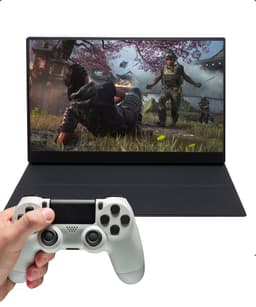 Pora&Co - IPS Portable Game Monitor - Beeldscherm 18.5 Inch - HDMI & USB-C - Full HD - Computerscherm - Draagbare Monitor — thumbnail 1