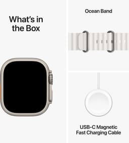 Apple Watch Ultra 2 - GPS + Cellular - 49mm - Titanium Case with Wit Ocean Band — thumbnail 4