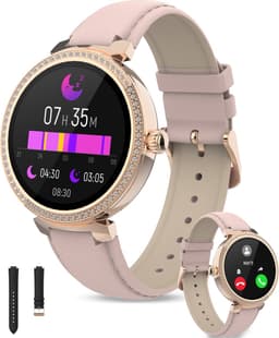 Denver Smartwatch Dames - Android & iOS - Volledige Belfunctie - Sporthorloge - Hartslagmeter - Saturatiemeter - Slaapmonitor - SWC342RO - Roze — thumbnail 1
