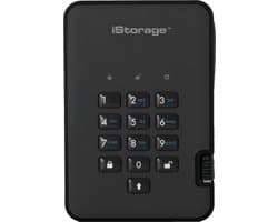 iStorage diskAshur2 SSD - externe harde schijf - 2 TB - SSD - Cijfercode - Zwart
