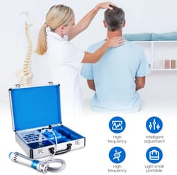 CINK & Co Schokgolfapparaat met 7 behandelkoppen - Aanraakscherm - 12 uitgangsniveaus en 16 frequentie-instellingen - Max. 90 W - Blauw — thumbnail 1