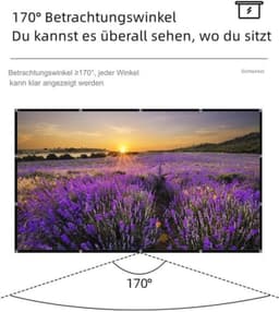 Opvouwbaar beamerdoek - 16:9 HD voor thuis, kantoor en school (255 cm) — thumbnail 2