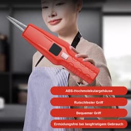 OKWISH Plukmachine - Pluimveeverwijderaar - Efficiënt & Makkelijk Schoonmaken - Voor Keuken & Boerderij - Voor Kip Eend En Gans - 270 X 60 Mm - Rood — thumbnail 2