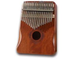 Kalimba Duimpiano 17 Tonen- met Muziekboek en Accessoires- Bloem