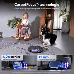 Narwal Flow 2 Complete Robotstofzuiger met Dweilfunctie - 31.000 Pa - Zelfreinigend all-in-one Basisstation - Zwart - Met Extra Accessoires — thumbnail 2