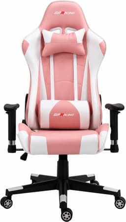 GPRacing Pro - Game Stoel - Gaming Stoel - Ergonomische Bureaustoel - Gamestoel - Verstelbaar - Gaming Chair - Zwart / Roze — thumbnail 2