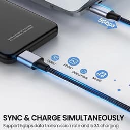 Externe schijfkabel - Datakabel - Snelle gegevensoverdracht - Dubbel afgeschermde kern - 5Gbps USB 3.0 — thumbnail 3