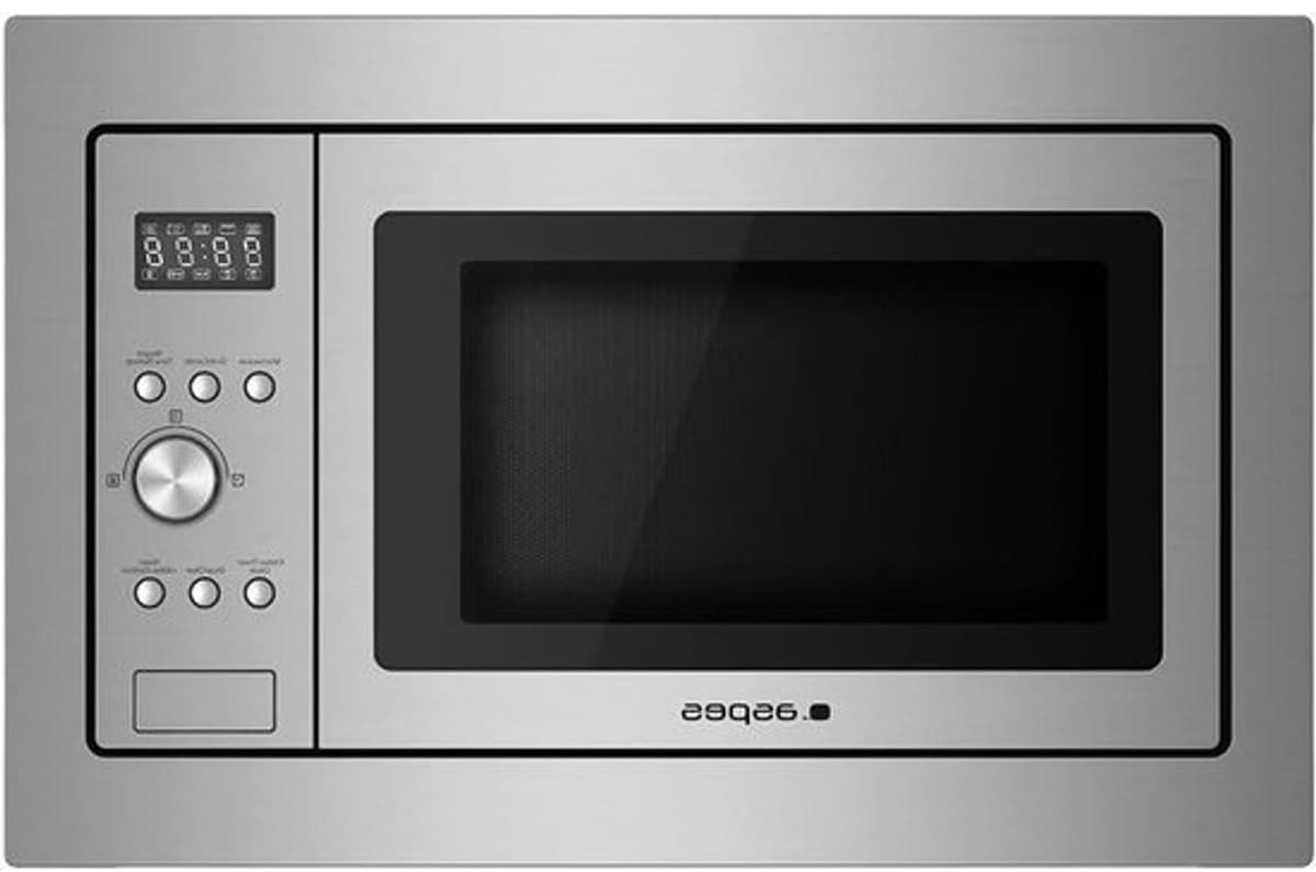 Geïntegreerde magnetron - Inbouwmagnetron met grill - Maaltijden bereiden - Roestvrijstalen interieur - 20 liter - Grijs — afbeelding 1