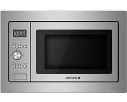 Geïntegreerde magnetron - Inbouwmagnetron met grill - Maaltijden bereiden - Roestvrijstalen interieur - 20 liter - Grijs