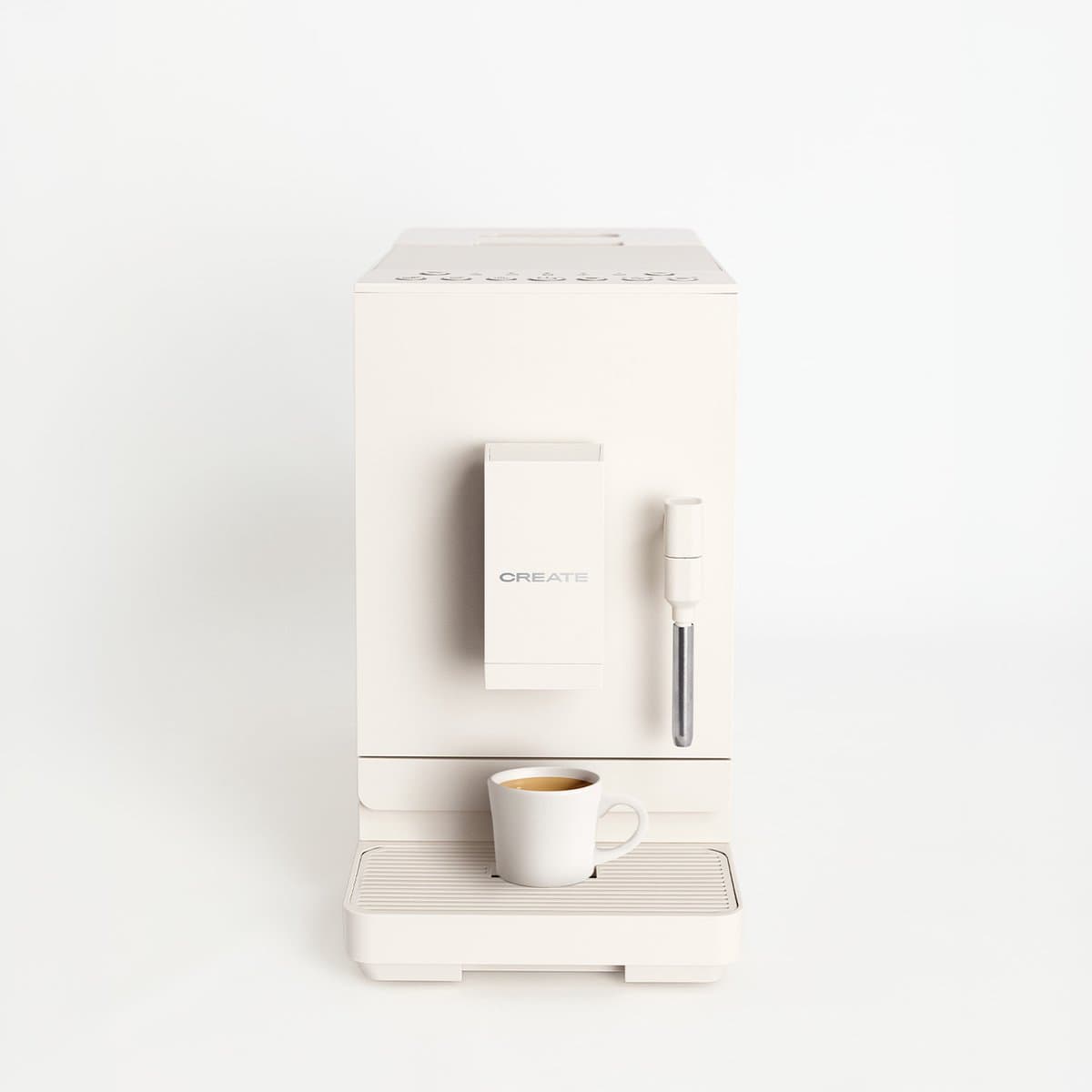 CREATE - 20 bar volautomatische koffiemachine met molen en stoompijpje - Gebroken wit - THERA MATIC — afbeelding 1