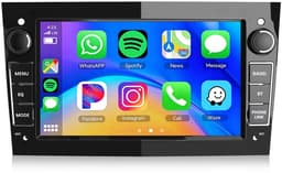 Cestovet Autoradio - Geschikt Voor Opel Astra H Corsa C/D Meriva Zafira B- 7-inch Screen Linux system - Draadloos Apple Carplay & Android Auto - Piano zwart - Bluetooth & SWC USB FM — thumbnail 1