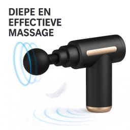 Waledano® Massage Gun - Spiermassage Apparaat - Dit 4-in-1 Massagepistool is een Compacte - Deep Tissue & Sportmassage – Inclusief Handeiding - Zwart — thumbnail 3