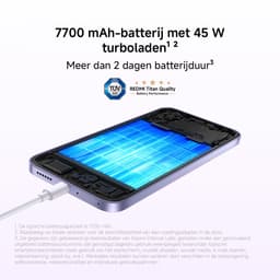 【Introductieaanbieding €329】REDMI Note 17 5G hemelspaars 6 GB RAM 256 GB ROM, 7700 mAh batterij, met 2 jaar officiële garantie — thumbnail 4