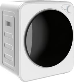 COVREO Mini wasdroger met 5 programma's – 4 kg – Luchtafvoerdroger voor kleine ruimtes – 800W/400W en 60°C – Wit — thumbnail 4