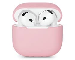 Studio Air Hoesje geschikt voor Airpods 5 - Roze - Schokbestendige Siliconen Case