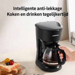 Filterkoffiezetapparaat 750 ml – Compact Koffiezetapparaat met Glazen Kan – 600W – 30 Min Warmhoudfunctie – Automatische Koffiemachine voor Thuis & Kantoor — thumbnail 5
