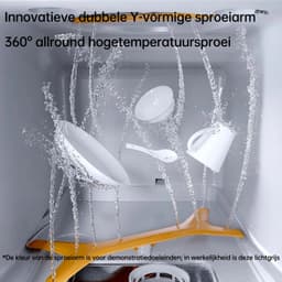 GORGENOX Tafelmodel Vaatwasser – 3 Couverts – Watertank – UV-Sterilisatie – 72°C Hygiënisch Wassen – PTC Warmeluchtdroging – Waterontharder – DW5-D40A — thumbnail 5