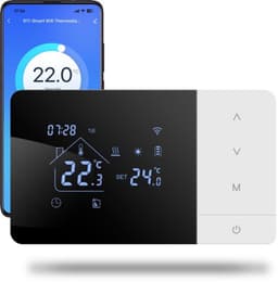 Wifi-thermostaat met 2-drading, -besturing, dagelijks programmeerbaar, Google- en Alexa-spraakcompatibiliteit, W506 3A, voor 503 boxen — thumbnail 1