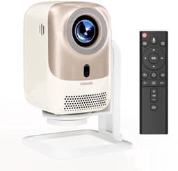 Beamer Draagbaar - 450 ANSI Lumen Helderheid - 1080p Full HD Resolutie - WiFi 6 Verbinding - Android Systeem - Voor Thuisbioscoop En Streaming — thumbnail 1
