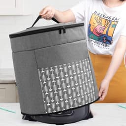 Multi Cooker afdekking voor multicooker, afdekhoes voor elektrische snelkookpan, beschermhoes voor slowcooker, accessoires, grijs met pijlpatroon — thumbnail 1
