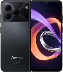 Anyreal Note 56 Plus Smartphone - 6,56 Inch - 48GB(6+24) RAM - 256GB ROM - 6150 mAh - Android 16 - Gemini AI - NFC GPS - Zwart — thumbnail 3