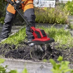 Elektrische Rototiller Cultivator - 2500 W Vermogen - 24 cm Maaibreedte - 17 cm Teelt Diepte - Voor Kleine Tuinen En Bloembedden — thumbnail 3